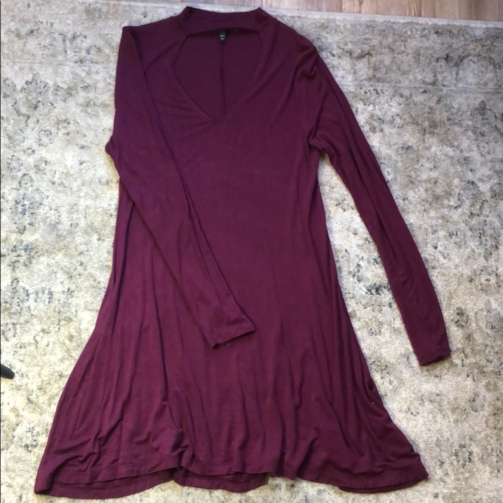EXPRESS RED/MAROON DRESS